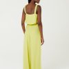 Cover-Ups Blueman Swimwear | Pleated Band Flare Pants Yellow