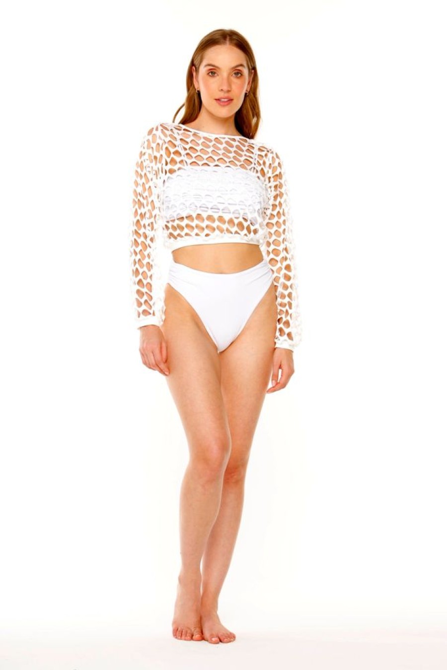 Cover-Ups Corpo | Orisha Lace Top White