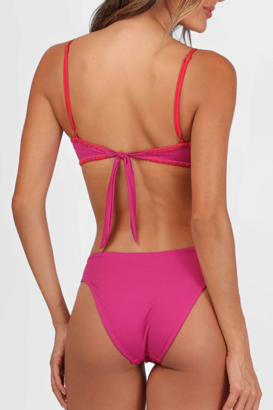 Bikinis Sea Salt Medium | Rosa Bikini Bottom Fuscia