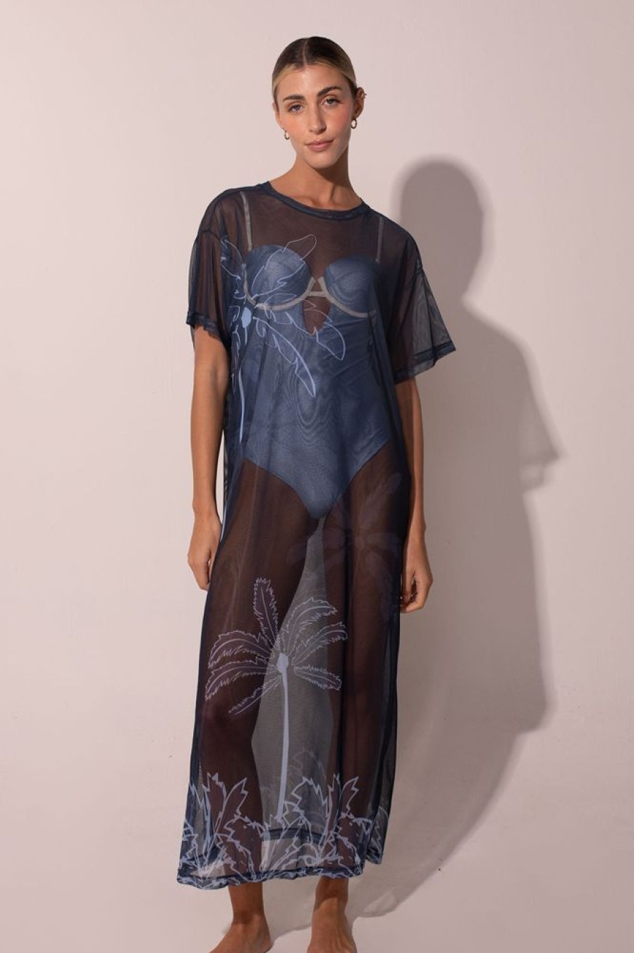 Cover-Ups Ancora | The Palming Staycation Dress Blue