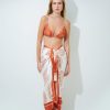 Cover-Ups Mar de Lua | Lua 670 Aisha Terra Sarong Orange