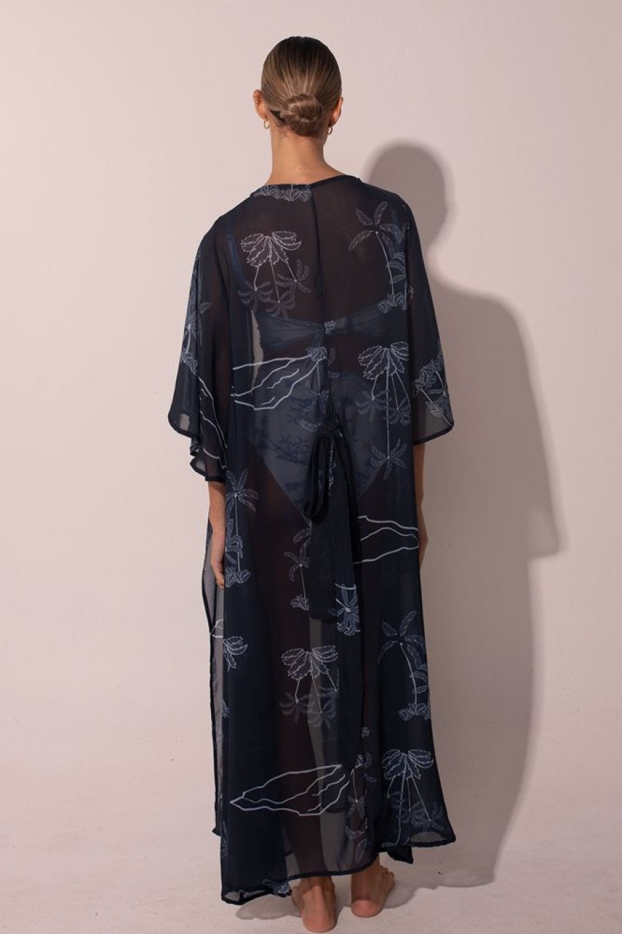 Cover-Ups Ancora | A Navy Coast Kimono Blue