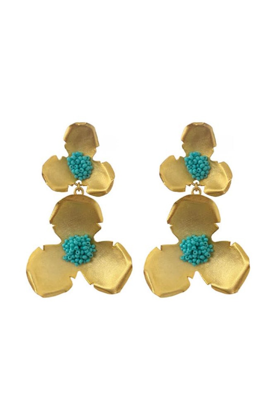 Accessories Divana Jewels Earrings | Le Rose Double Earrings