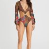 One Pieces Aqua Blu | Monaghan One Piece Swimwear Brown