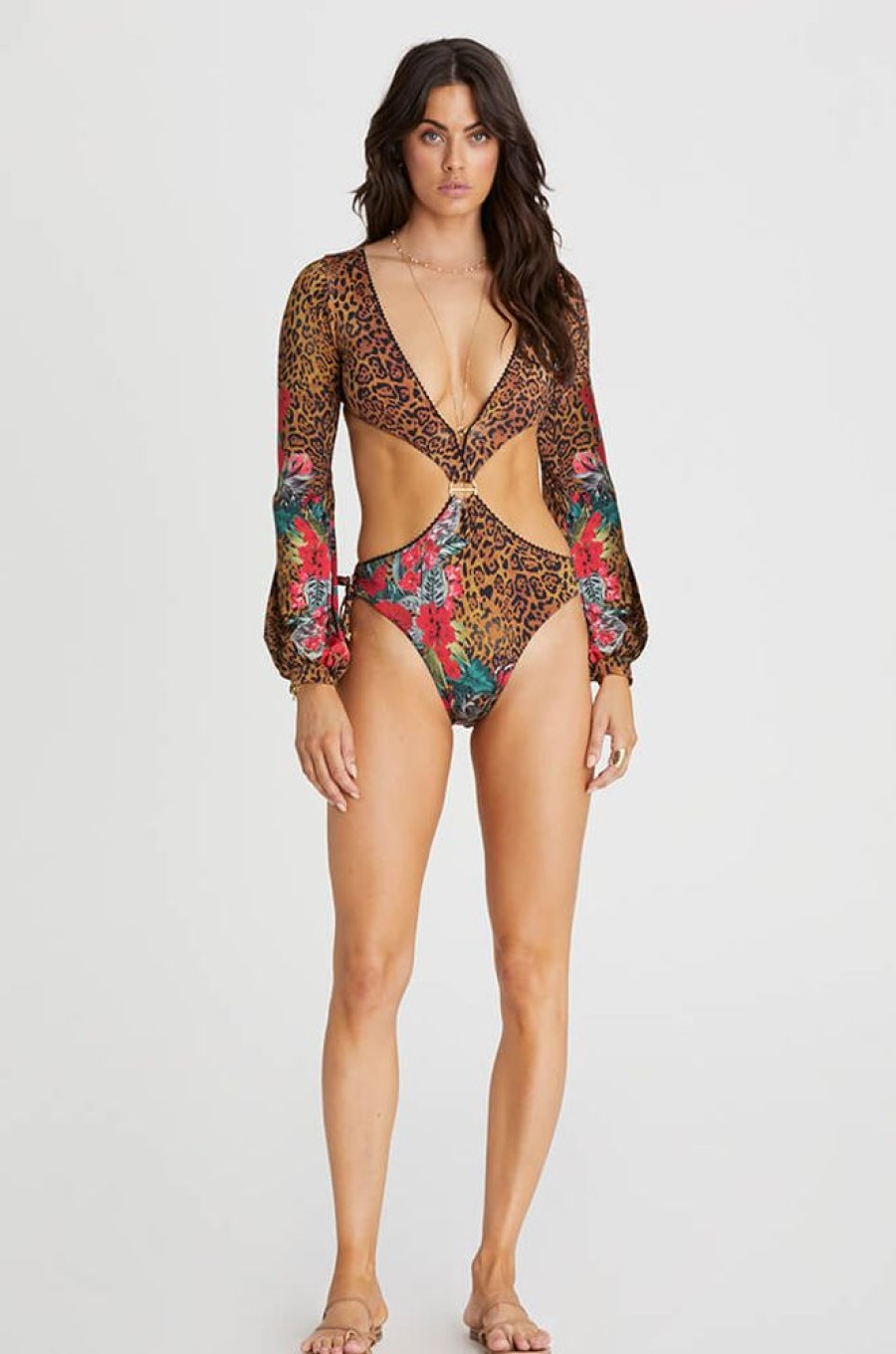 One Pieces Aqua Blu | Monaghan One Piece Swimwear Brown