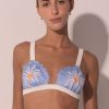 Bikinis Ancora Triangle | Le Petit Sunflower Bikini Top Blue