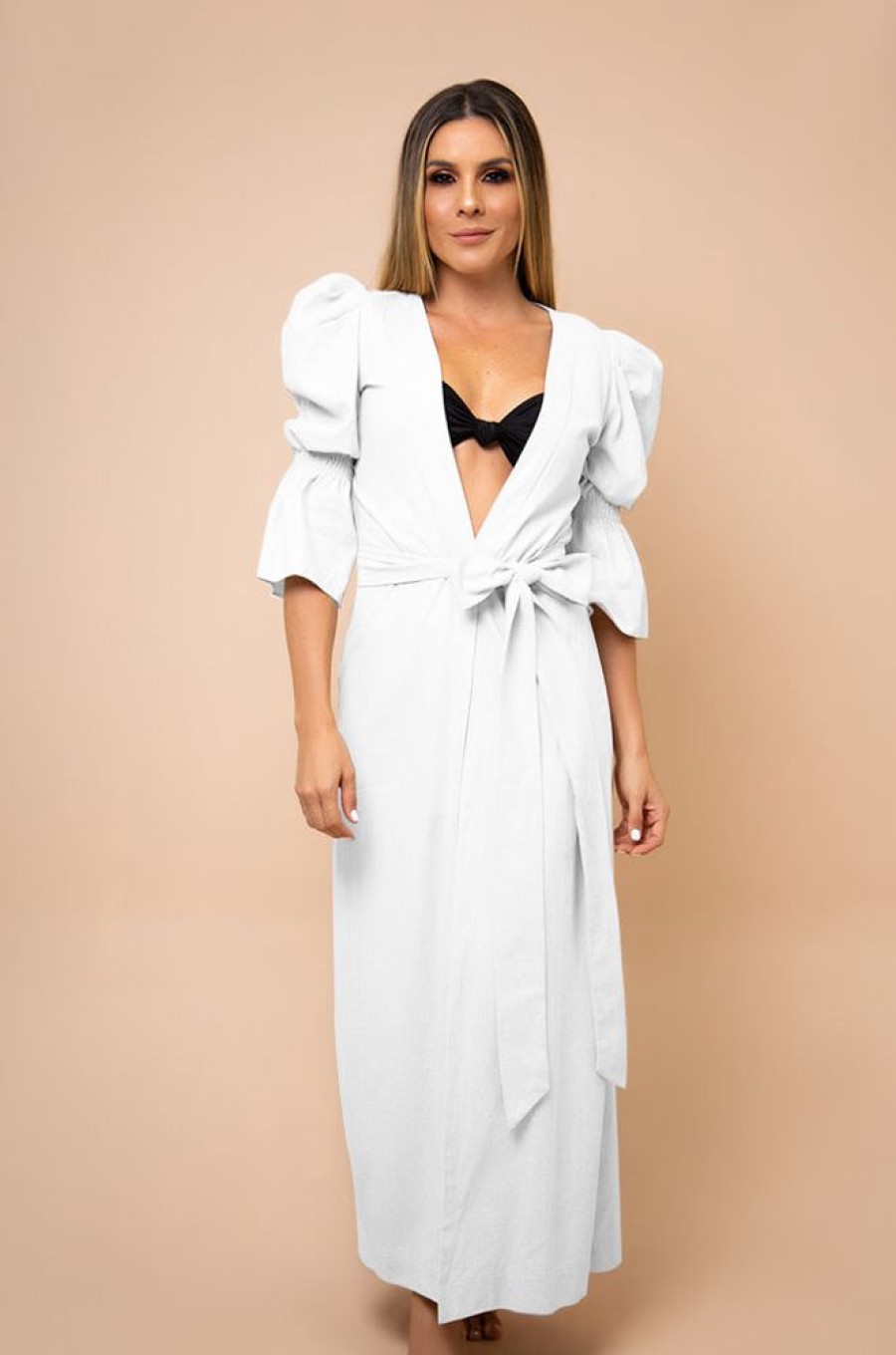 Cover-Ups Mar de Lua | Lua 290 White Kimono