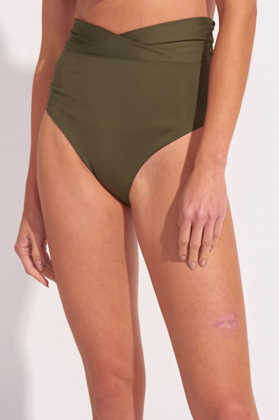 Bikinis Ancora High Waisted | My Indulgent Bolero High Waist Bikini Bottom Olive