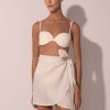 Cover-Ups Ancora | The Maxi Bow Wrapped Mini Skirt Ivory