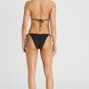 Bikinis Aqua Blu Ruched | Felicity Tie Side Pant Bikini Bottom Black