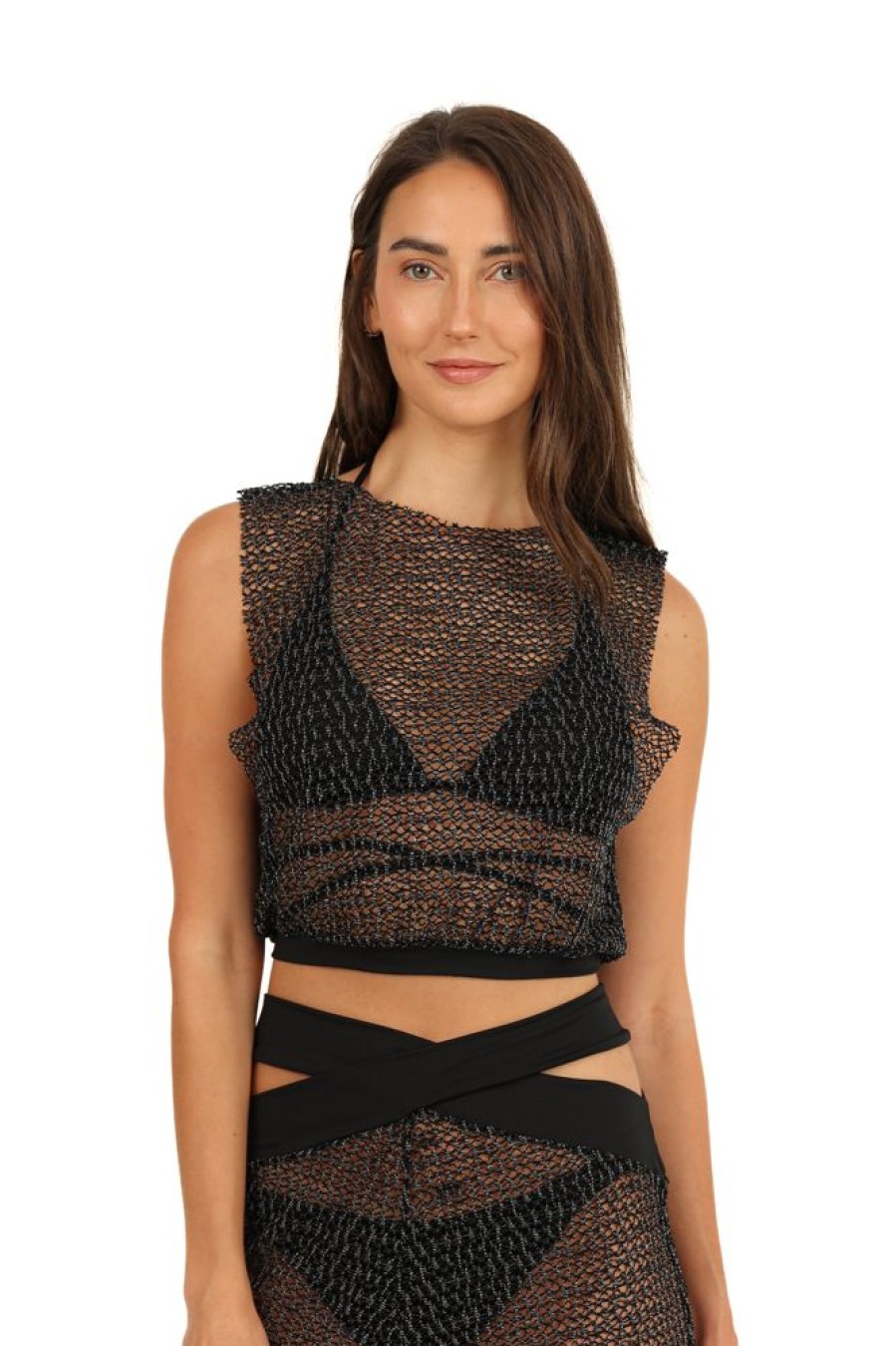 Cover-Ups Corpo | Papaya Lace Top