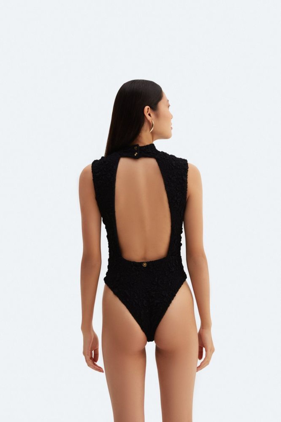 One Pieces Oitici | Ouro Turtle Neck One Piece