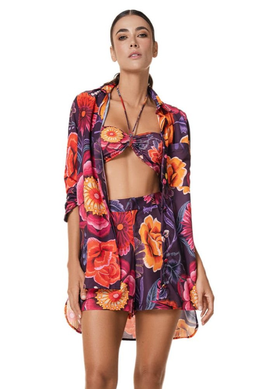 Cover-Ups Ola Azul Swimwear | Margot Shirt Dinara