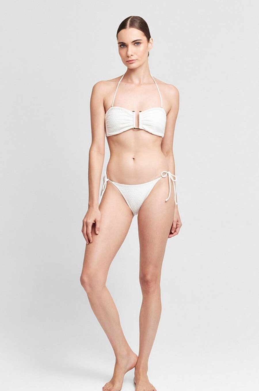 Bikinis Agua Clara Bandeau | Antibes Bandeau Bikini Top White