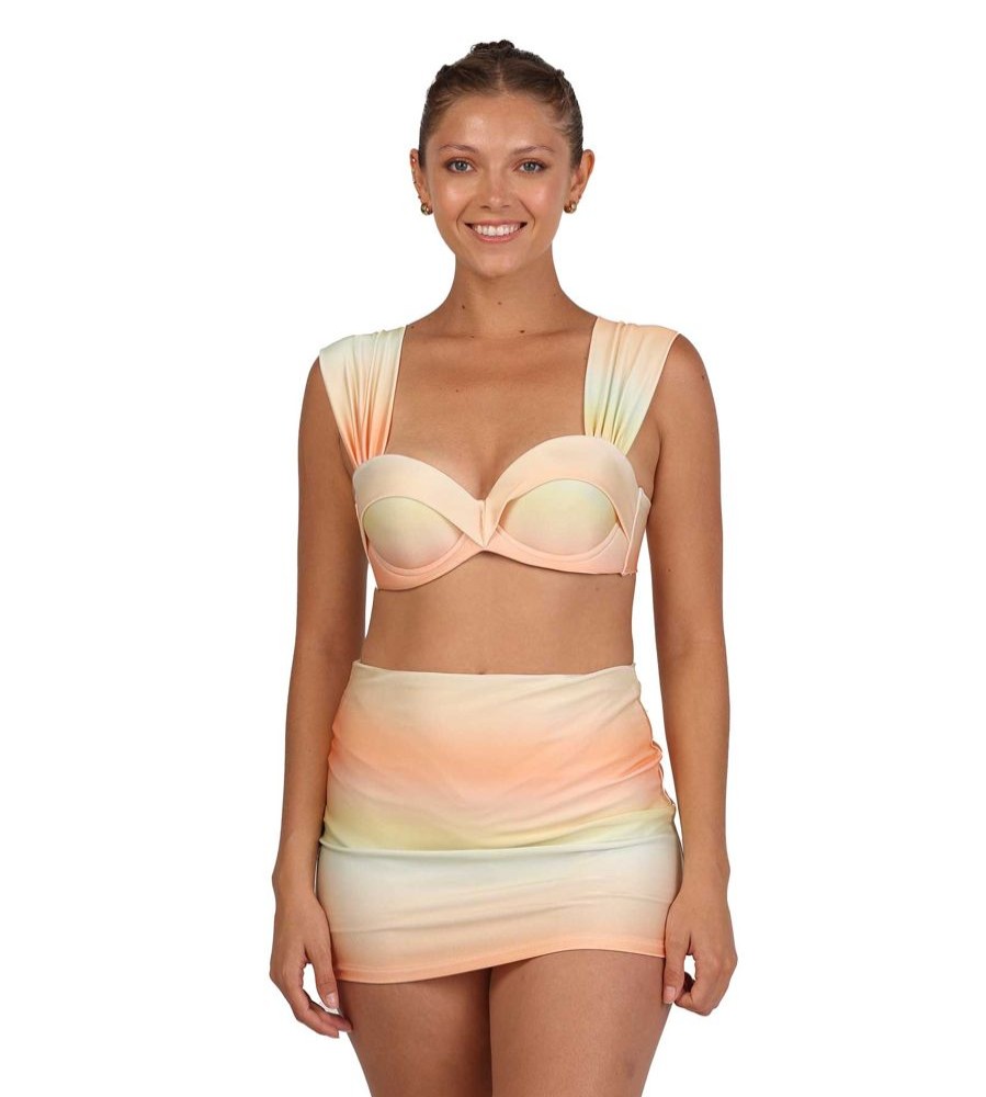 Cover-Ups Alcatraz Swimwear | Il Sogno Mini Skirt Yellow/Orange