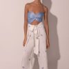 Cover-Ups Ancora | Daisy Blues Maxi Pants White