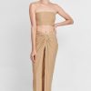 Cover-Ups Agua Clara | Doree Long Skirt Gold