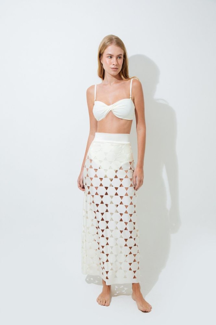 Cover-Ups Mar de Lua | Lua 695 Sara Skirt Ivory