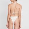 Bikinis Agua Clara Ruched | Chantilly String Bikini Bottom White