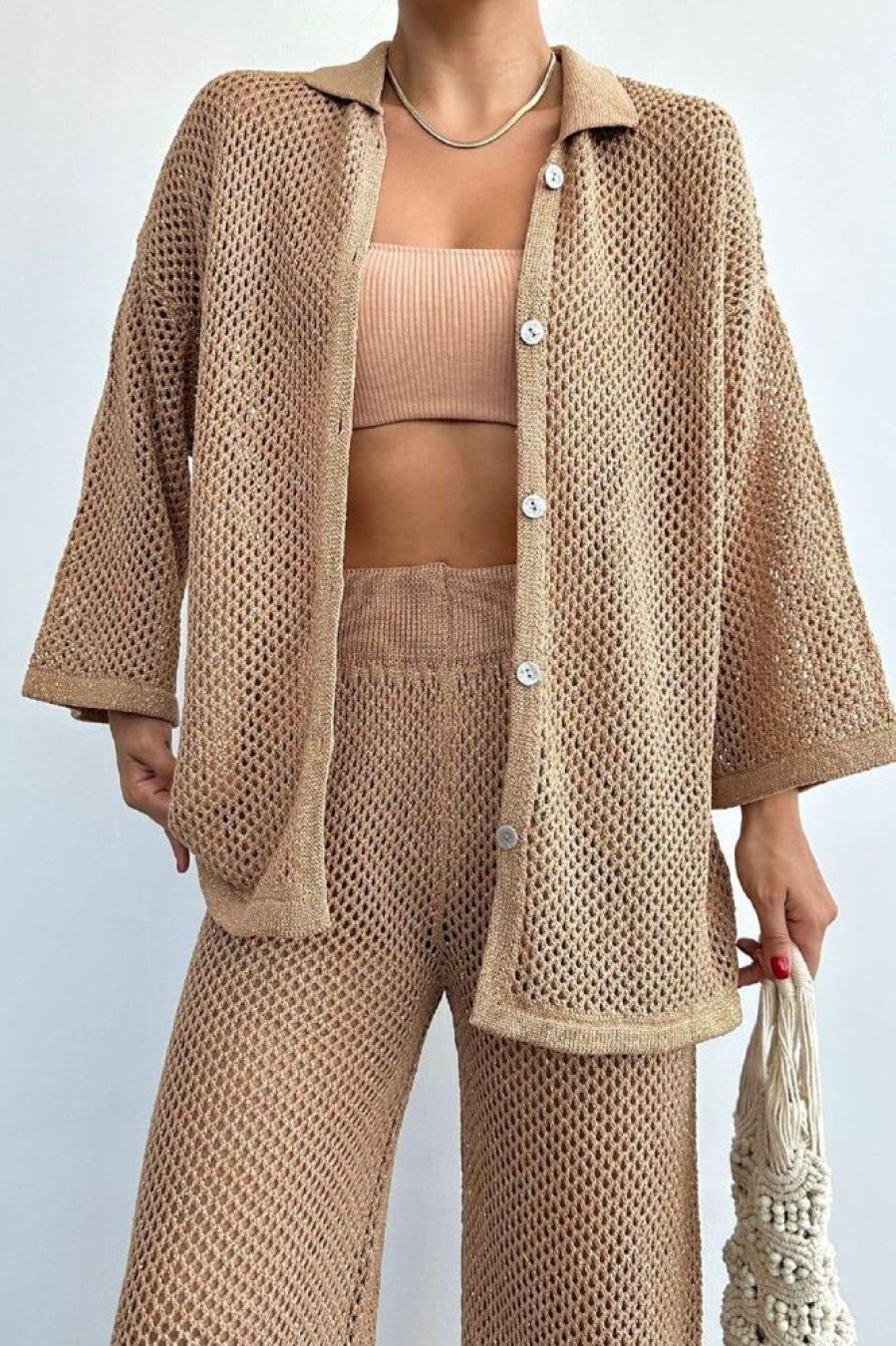 Cover-Ups Noelimar | Mesh Buttons Two Piece Set