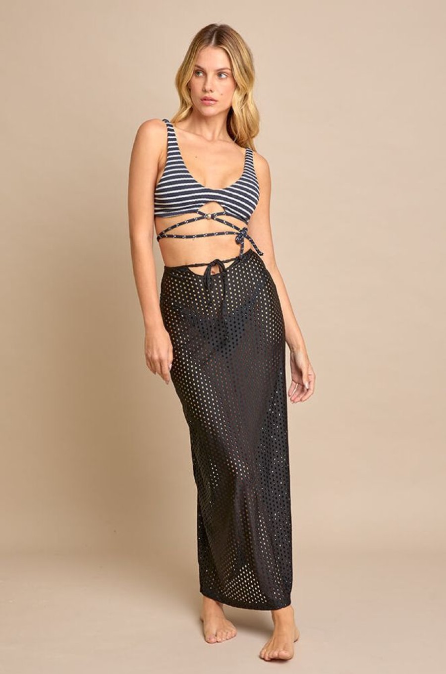 Cover-Ups Sabz Swimwear | Samantha Skirt Black