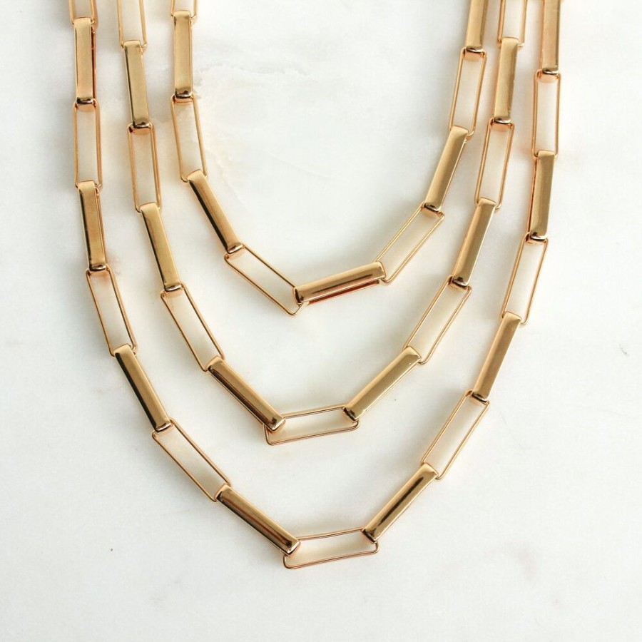 Accessories Cara o Sello Necklaces | En Lust 14" Necklace Gold