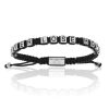 Accessories Double Bone Bracelets | Black Nylon Never Lose Hope Bracelet