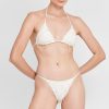 Bikinis Agua Clara Great For Small Boobs | Chantilly Triangle Bikini Top White