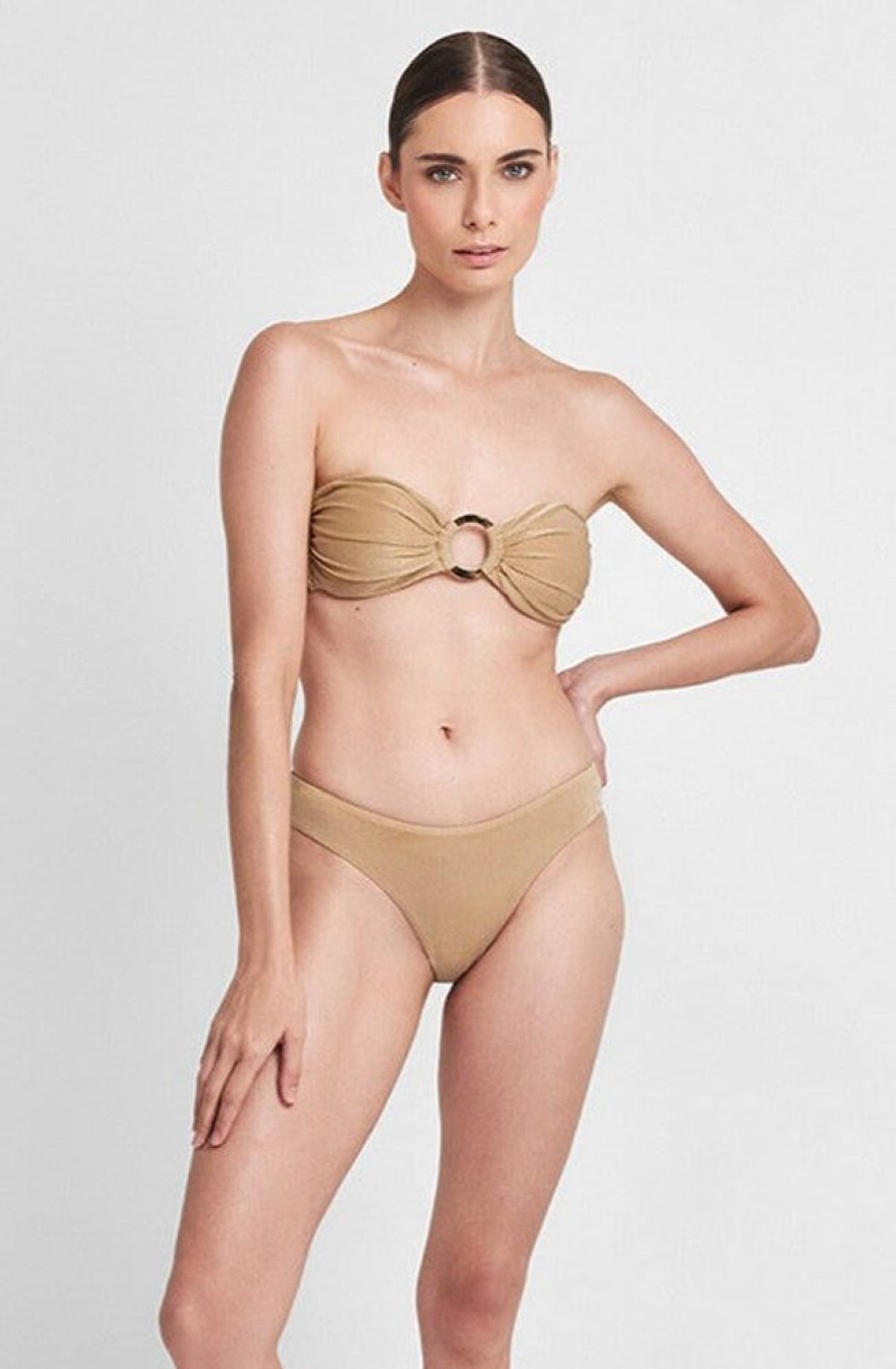 Bikinis Agua Clara Cheeky | Doree Classic Bikini Bottom Gold