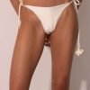 Bikinis Ancora Ruched | La Petite Fleur Bikini Bottom White