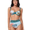 Bikinis Ola Azul Swimwear Underwire | Kendall Club Bikini Top Blue