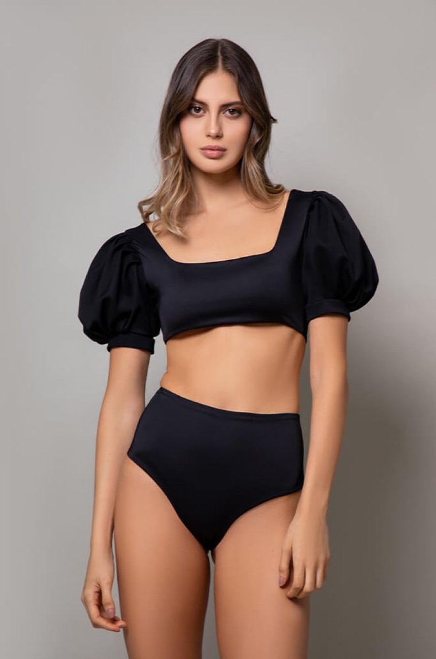 Bikinis Mar de Lua High Waisted | Mdl 451 High Waisted Bikini Bottom Black