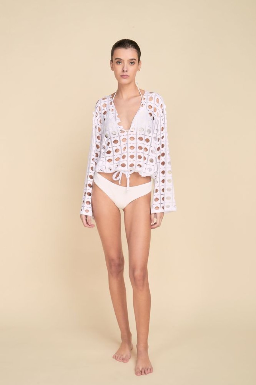 Cover-Ups Agua Clara | Paradiso Bianco Blouse White