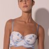 Bikinis Ancora Underwire | A Wavy Coast Bikini Top Blue