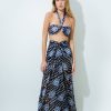 Cover-Ups Mar de Lua | Lua 637 Skirt Blue Flower