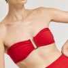 Bikinis Agua Clara Great For Small Boobs | Classic Bandeau Bikini Top Red