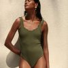 One Pieces Gapaz Beachwear | Laser One Piece Olive