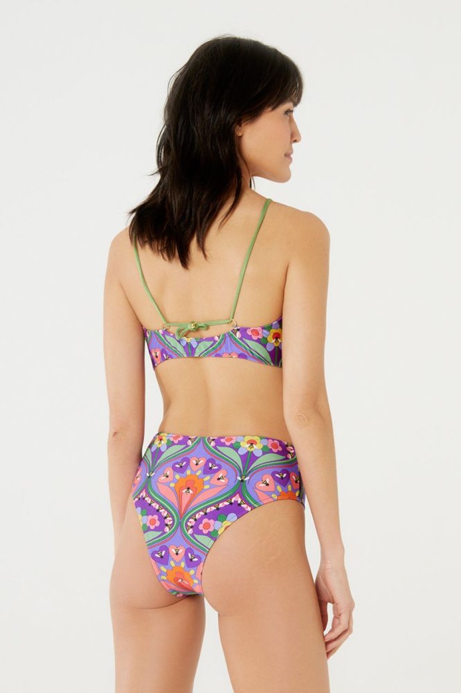 Bikinis Blueman Swimwear High Waisted | Belle Bikini Bottom Apiculae